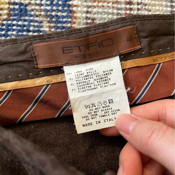 Etro Wide Leg Wool Trousers - Picture 4 of 4